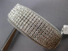 WIDE & LONG 25.25CT DIAMOND 14KT WHITE GOLD CLASSIC MULTI ROW TENNIS BRACELET