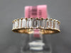 ESTATE 2.18CT DIAMOND 18KT ROSE GOLD BAGUETTE CLASSIC ETERNITY ANNIVERSARY RING
