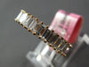 ESTATE 2.18CT DIAMOND 18KT ROSE GOLD BAGUETTE CLASSIC ETERNITY ANNIVERSARY RING