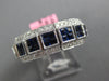3.76CT DIAMOND & AAA SAPPHIRE 18KT WHITE GOLD PRINCESS ETERNITY ANNIVERSARY RING
