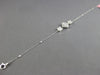 .51CT DIAMOND 18K WHITE GOLD ROUND & BAGUETTE 4 LEAF CLOVER FLOWER LOVE BRACELET