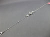 .51CT DIAMOND 18K WHITE GOLD ROUND & BAGUETTE 4 LEAF CLOVER FLOWER LOVE BRACELET
