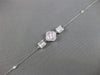 .51CT DIAMOND 18K WHITE GOLD ROUND & BAGUETTE 4 LEAF CLOVER FLOWER LOVE BRACELET