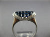 3.95CT DIAMOND & AAA SAPPHIRE 18KT WHITE GOLD 3D PRINCESS & ROUND OVAL FUN RING