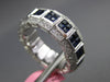 3.76CT DIAMOND & AAA SAPPHIRE 18KT WHITE GOLD PRINCESS ETERNITY ANNIVERSARY RING