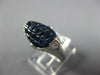 3.95CT DIAMOND & AAA SAPPHIRE 18KT WHITE GOLD 3D PRINCESS & ROUND OVAL FUN RING
