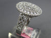 ESTATE LARGE 2.01CT DIAMOND 18KT WHITE GOLD 3D ROUND INVISIBLE FILIGREE FUN RING