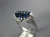 3.95CT DIAMOND & AAA SAPPHIRE 18KT WHITE GOLD 3D PRINCESS & ROUND OVAL FUN RING