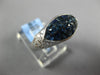 4.55CT DIAMOND & AAA SAPPHIRE 18KT WHITE GOLD 3D DOUBLE HEART MARQUISE LOVE RING