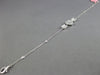 .43CT DIAMOND 18KT WHITE GOLD ROUND & BAGUETTE HEART SHAPE BY THE YARD BRACELET