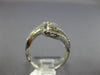 ESTATE .62CT DIAMOND 18KT WHITE GOLD 3D MULTI ROW WAVE SWIRL FUN RING