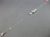 .43CT DIAMOND 18KT WHITE GOLD ROUND & BAGUETTE HEART SHAPE BY THE YARD BRACELET