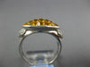 3.98CT DIAMOND & AAA YELLOW SAPPHIRE 18KT WHITE GOLD 3D HEART MARQUISE LOVE RING