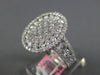 ESTATE LARGE 2.01CT DIAMOND 18KT WHITE GOLD 3D ROUND INVISIBLE FILIGREE FUN RING