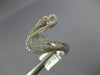 ESTATE .62CT DIAMOND 18KT WHITE GOLD 3D MULTI ROW WAVE SWIRL FUN RING