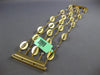 EXTRA LARGE .80CT DIAMOND 18K YELLOW GOLD OVAL BY THE YARD MULTI STRAND BRACELET
