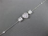 .43CT DIAMOND 18KT WHITE GOLD ROUND & BAGUETTE HEART SHAPE BY THE YARD BRACELET