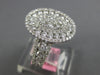 ESTATE LARGE 2.01CT DIAMOND 18KT WHITE GOLD 3D ROUND INVISIBLE FILIGREE FUN RING
