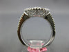 ESTATE LARGE 2.01CT DIAMOND 18KT WHITE GOLD 3D ROUND INVISIBLE FILIGREE FUN RING