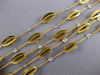 EXTRA LARGE .80CT DIAMOND 18K YELLOW GOLD OVAL BY THE YARD MULTI STRAND BRACELET