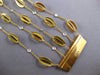 EXTRA LARGE .80CT DIAMOND 18K YELLOW GOLD OVAL BY THE YARD MULTI STRAND BRACELET