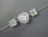 .43CT DIAMOND 18KT WHITE GOLD ROUND & BAGUETTE HEART SHAPE BY THE YARD BRACELET