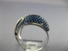 LARGE 2.12CT DIAMOND & AAA SAPPHIRE 18KT WHITE GOLD CRISS CROSS LOVE KNOT RING