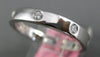 ESTATE .22CT DIAMOND 18KT WHITE GOLD 3D ETOILE ETERNITY 3MM ANNIVERSARY RING