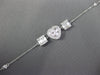 .43CT DIAMOND 18KT WHITE GOLD ROUND & BAGUETTE HEART SHAPE BY THE YARD BRACELET