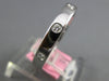 ESTATE .22CT DIAMOND 18KT WHITE GOLD 3D ETOILE ETERNITY 3MM ANNIVERSARY RING