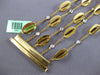 EXTRA LARGE .80CT DIAMOND 18K YELLOW GOLD OVAL BY THE YARD MULTI STRAND BRACELET