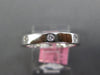 ESTATE .22CT DIAMOND 18KT WHITE GOLD 3D ETOILE ETERNITY 3MM ANNIVERSARY RING