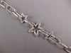 ESTATE LONG 1.17CT DIAMOND 18K 2 TONE GOLD STAR BY THE YARD LINK TOGGLE BRACELET