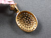 ESTATE .30CT WHITE & PINK DIAMOND 18K WHITE & ROSE GOLD CLUSTER OVAL FUN PENDANT