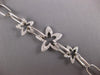 ESTATE LONG 1.17CT DIAMOND 18K 2 TONE GOLD STAR BY THE YARD LINK TOGGLE BRACELET