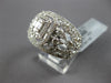 WIDE 1.80CT DIAMOND 14KT WHITE GOLD 3D ROUND & BAGUETTE OCTAGON ANNIVERSARY RING