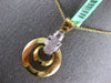 LARGE .52CT WHITE & BLACK DIAMOND 18K 2 TONE GOLD HAPPY PANTHER FLOATING PENDANT