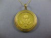 ESTATE EXTRA LARGE 18KT YELLOW GOLD 3D CARTIER 1776 1976 LIBERTY COIN PENDANT