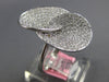 ESTATE LARGE .88CT DIAMOND 18KT WHITE GOLD 3D DOUBLE OVAL LOVE KNOT FUN RING