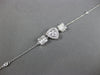 .45CT DIAMOND 18K WHITE GOLD 3D SQUARE INVISIBLE TRIANGULAR BY THE YARD BRACELET