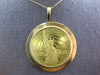 ESTATE EXTRA LARGE 18KT YELLOW GOLD 3D CARTIER 1776 1976 LIBERTY COIN PENDANT