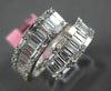 WIDE 1.53CT DIAMOND 18KT WHITE GOLD ROUND & BAGUETTE INVISIBLE CRISS CROSS RING