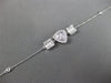 .45CT DIAMOND 18K WHITE GOLD 3D SQUARE INVISIBLE TRIANGULAR BY THE YARD BRACELET