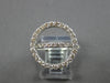 ESTATE LARGE 1.14CT DIAMOND 14KT WHITE GOLD 3D CLASSIC CIRCLE OF LIFE LOVE RING