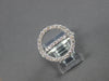 ESTATE LARGE 1.14CT DIAMOND 14KT WHITE GOLD 3D CLASSIC CIRCLE OF LIFE LOVE RING