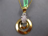 LARGE .52CT WHITE & BLACK DIAMOND 18K 2 TONE GOLD HAPPY PANTHER FLOATING PENDANT