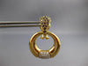 1.86CT DIAMOND & AAA GARNET 18KT YELLOW GOLD CIRCULAR CLIP ON HANGING EARRINGS