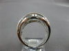ESTATE WIDE .88CT DIAMOND 14KT WHITE GOLD MULTI ROW CRISS CROSS LOVE KNOT RING
