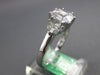 1.29CT DIAMOND 18KT WHITE GOLD BAGUETTE & MOON CUT 3 STONE LOOK FRIENDSHIP RING