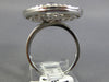 ESTATE 1.45CT DIAMOND & AAA MULTI GEM 14K WHITE GOLD 3D CIRCULAR ETOILE FUN RING